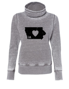 Iowa Classic Heart Cowl Women