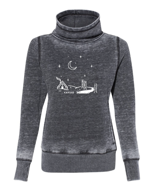 Kansas Night Scene Cowl Women