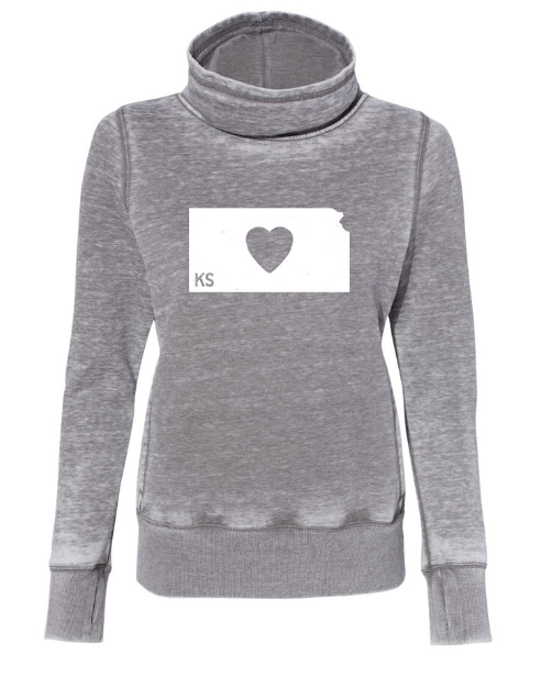 Kansas Classic Heart Cowl Women