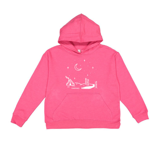 Kansas Night Scene Hoodie Kids Girls