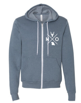 MIssouri Logo Zip Hoodie