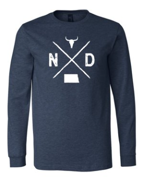 North Dakota Logo Longsleeve