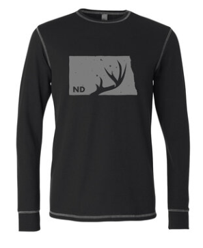 North Dakota Classic Antler Thermal Longsleeve