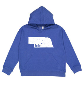 Nebraska Dude Hoodie Kids