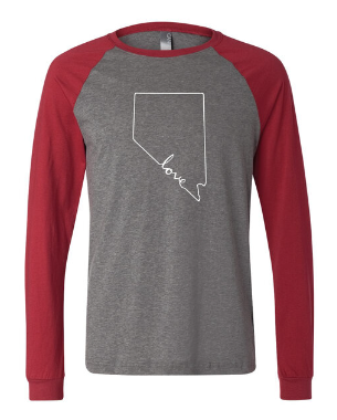 Nevada Script Love Raglan Longsleeve Women