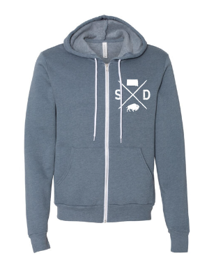South Dakota Logo Zip Hoodie