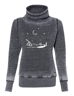 South Dakota Night Scene Cowl Women