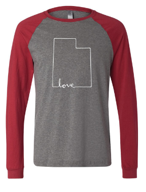 Utah Script Love Raglan longsleeve Women