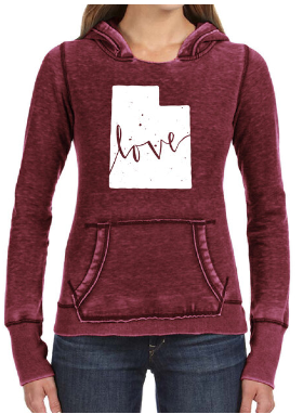 Utah Love Letter Hoodie Women