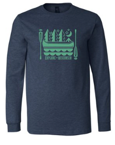 Wisconsin Canoe Crewneck Sweatshirt