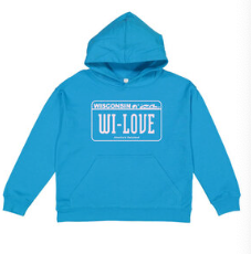 Wisconsin License Dude Hoodie Kids