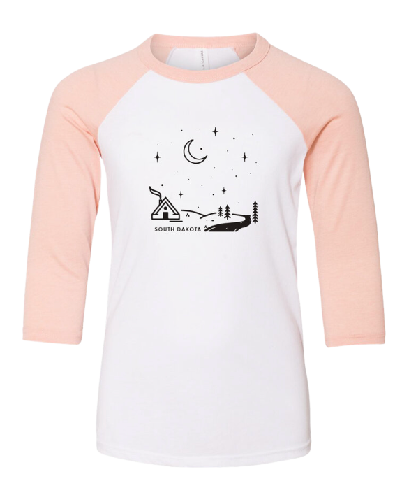 South Dakota Night Scene 3/4 Kids girls