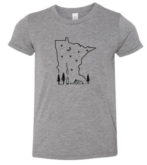 Minnesota Grey Camp Scene Kids