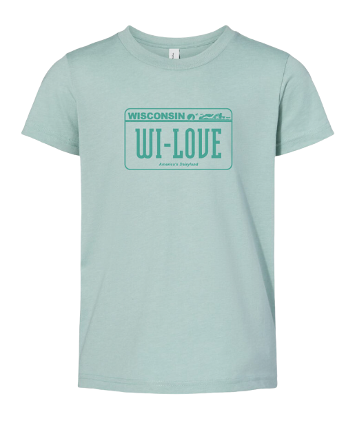 Wisconsin License Love kids girls
