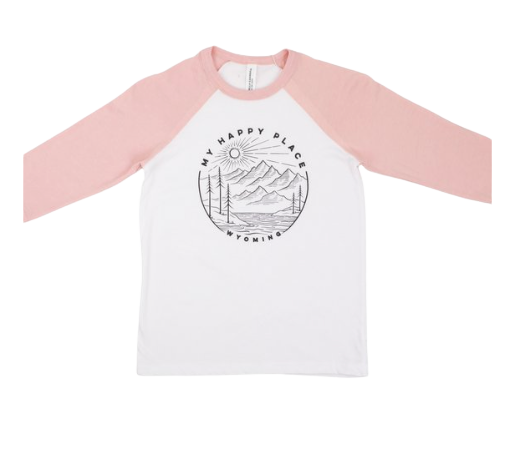 Wyoming My Happy Place 3/4 kids girls