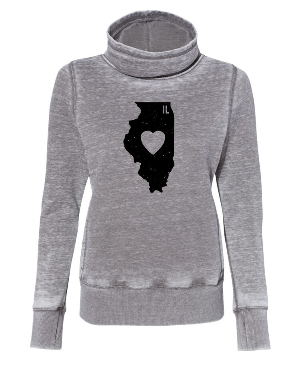 Illinois Classic Heart Cowl Women