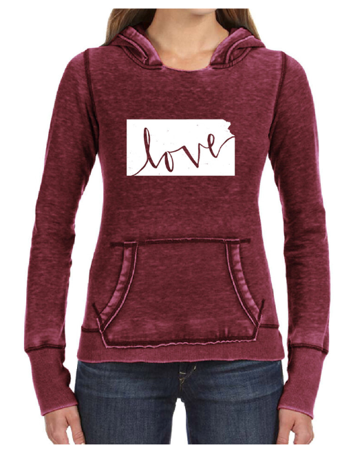 Kansas Love Letter Hoodie Women