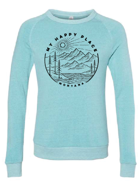 Montana My Happy Place Crewneck Sweatshirt