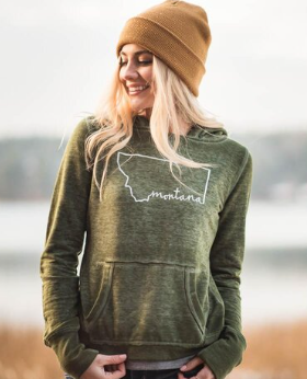 Script Montana Hoodie Women