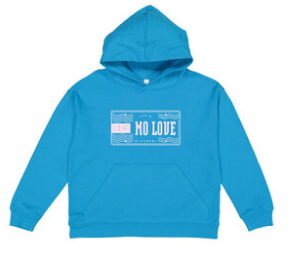 Missouri License Love Hoodie Kids