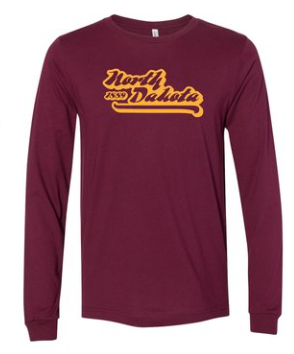 Retro North Dakota Longsleeve