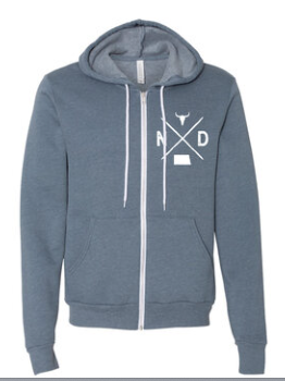 North Dakota Zip Logo Hoodie