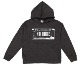 North Dakota Dude License Hoodie Kids