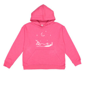 North Dakota Night Scene Hoodie Kids Girls