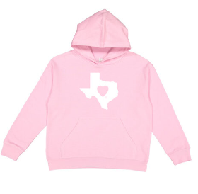 Texas Classic Heart Hoodie Kids Girls