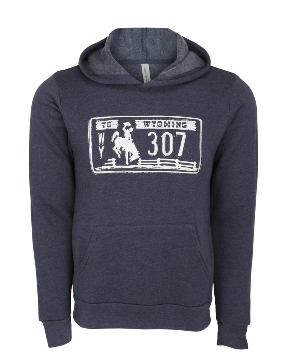 Wyoming License Plate hoodie