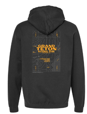 Grand Tetons Topo Hoodie