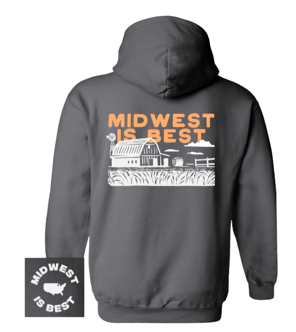 Midwest is best farm hoodie
