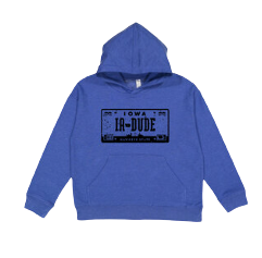 Iowa Dude License Hoodie Kids