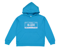 Iowa Love License Hoodie Kids