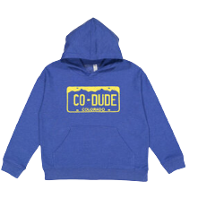 Colorado License Dude Hoodie Kids