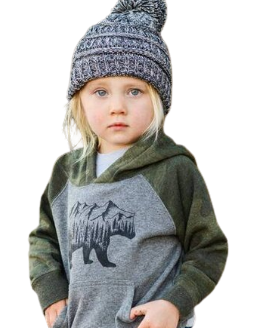 Montana Bear Hoodie Kids